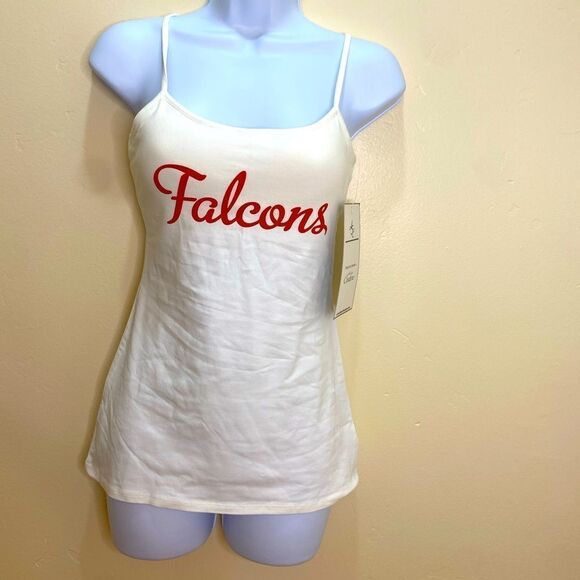 Atlanta Falcons NFL Football White Camisole With Removable Cups Size XS NWT - Picture 2 of 4